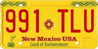 NM license plate 991TLU