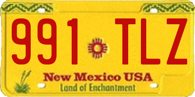 NM license plate 991TLZ