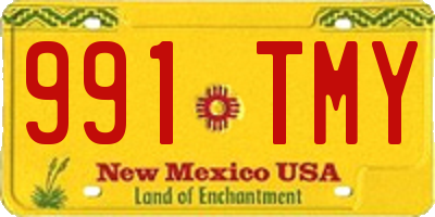 NM license plate 991TMY