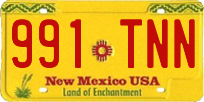 NM license plate 991TNN
