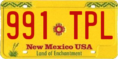 NM license plate 991TPL