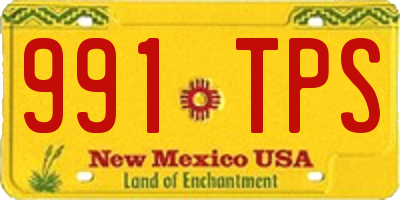 NM license plate 991TPS