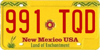 NM license plate 991TQD