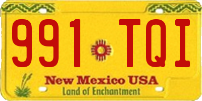 NM license plate 991TQI