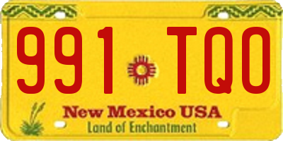 NM license plate 991TQO