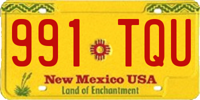NM license plate 991TQU