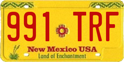NM license plate 991TRF