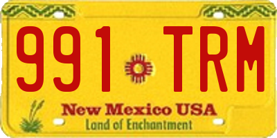 NM license plate 991TRM