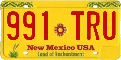 NM license plate 991TRU