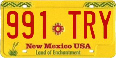 NM license plate 991TRY