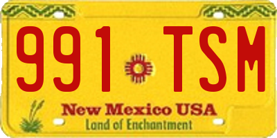 NM license plate 991TSM