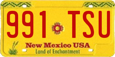 NM license plate 991TSU