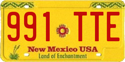 NM license plate 991TTE