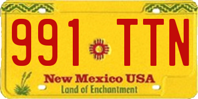 NM license plate 991TTN