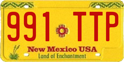 NM license plate 991TTP