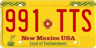NM license plate 991TTS