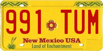 NM license plate 991TUM