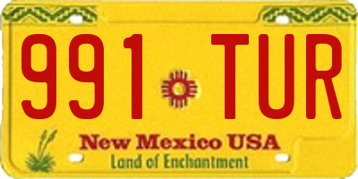 NM license plate 991TUR