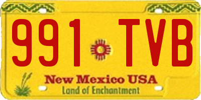 NM license plate 991TVB