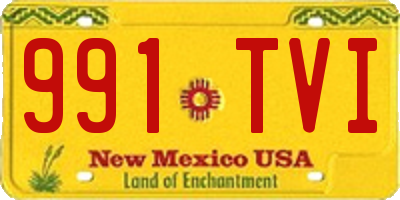 NM license plate 991TVI