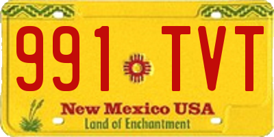 NM license plate 991TVT