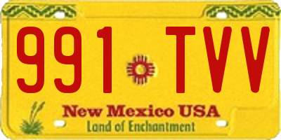 NM license plate 991TVV
