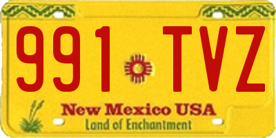 NM license plate 991TVZ