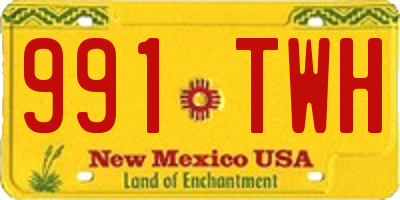 NM license plate 991TWH