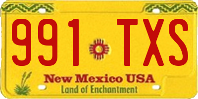 NM license plate 991TXS