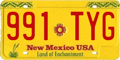 NM license plate 991TYG