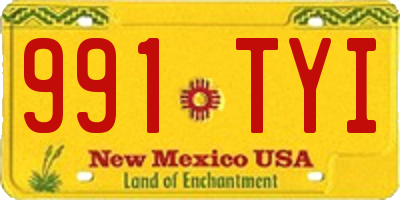 NM license plate 991TYI