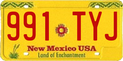 NM license plate 991TYJ