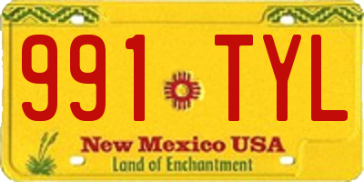 NM license plate 991TYL