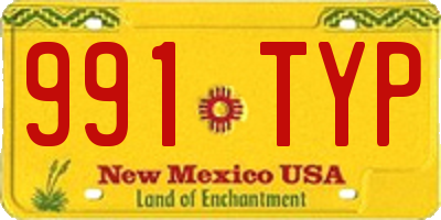 NM license plate 991TYP