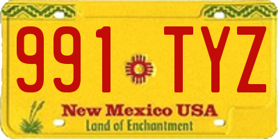 NM license plate 991TYZ