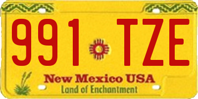 NM license plate 991TZE