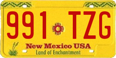 NM license plate 991TZG