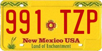 NM license plate 991TZP
