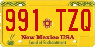 NM license plate 991TZQ