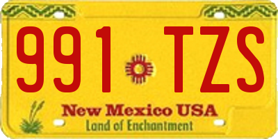 NM license plate 991TZS