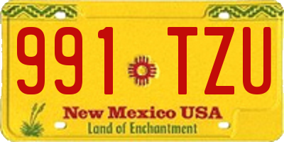 NM license plate 991TZU