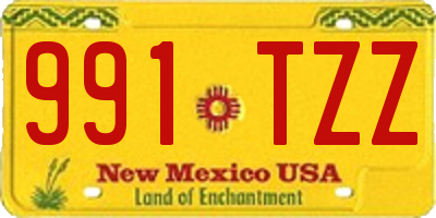 NM license plate 991TZZ