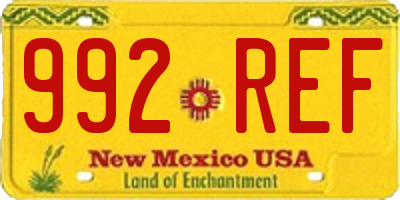 NM license plate 992REF