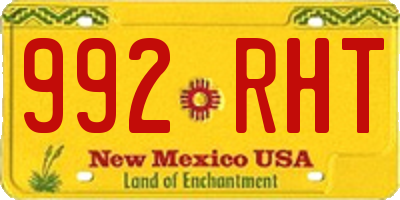NM license plate 992RHT