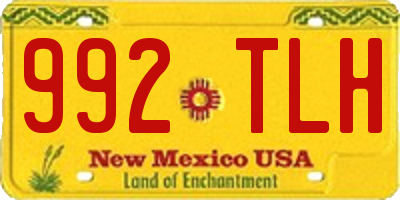 NM license plate 992TLH