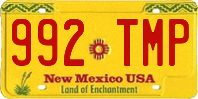 NM license plate 992TMP