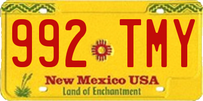 NM license plate 992TMY
