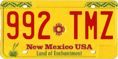 NM license plate 992TMZ