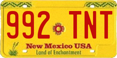 NM license plate 992TNT