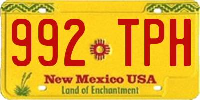 NM license plate 992TPH
